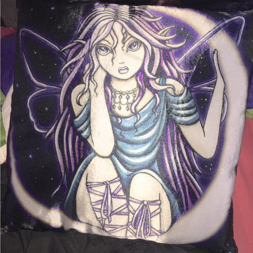 Fairy Art Gothic Myka Jelina Decorative Pillow